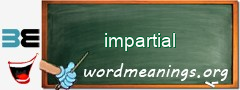 WordMeaning blackboard for impartial